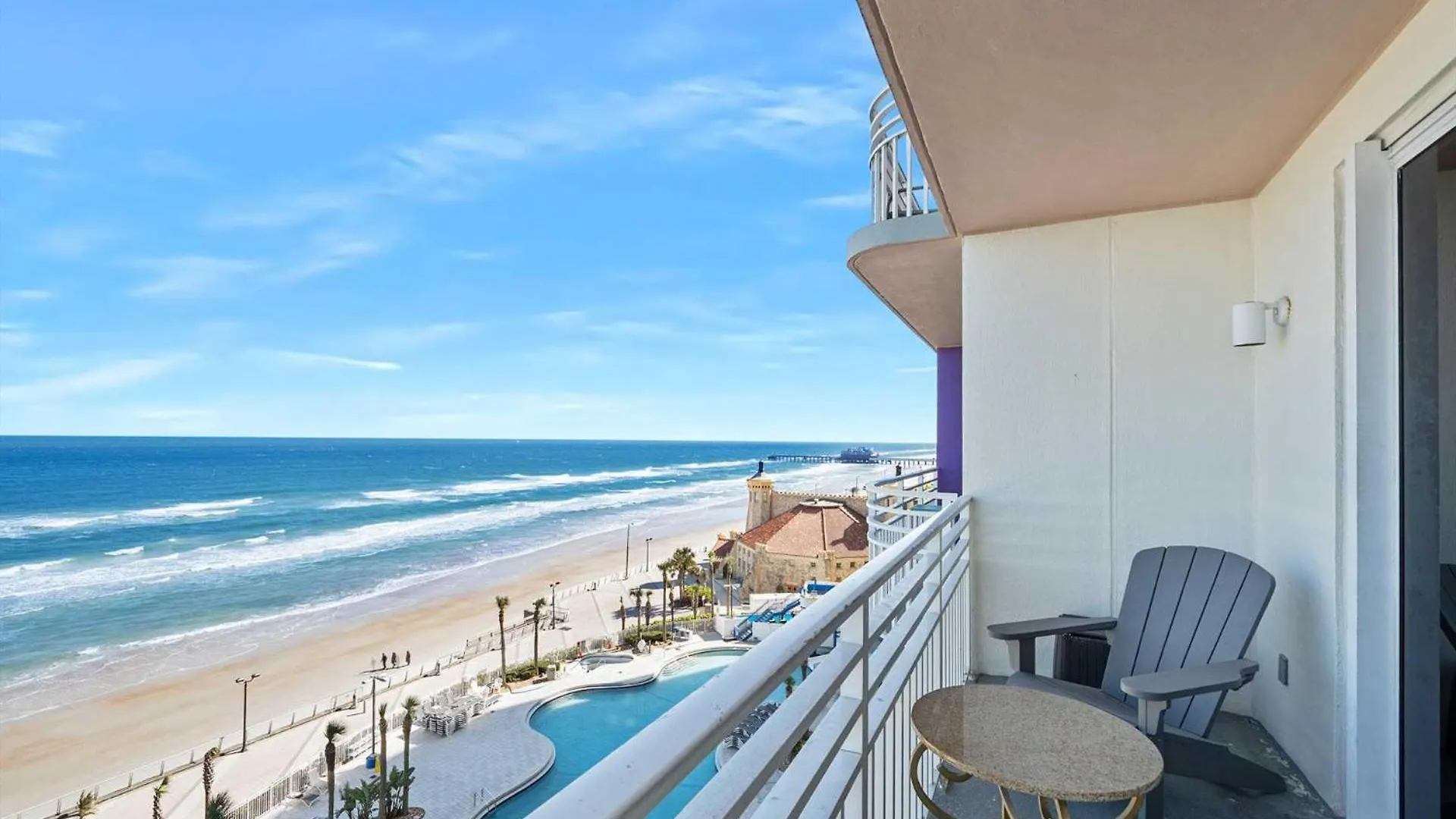 Luxury 8Th Floor 2 Bedroom Condo Direct Oceanfront Wyndham Ocean Walk Resort Daytona Beach | 801