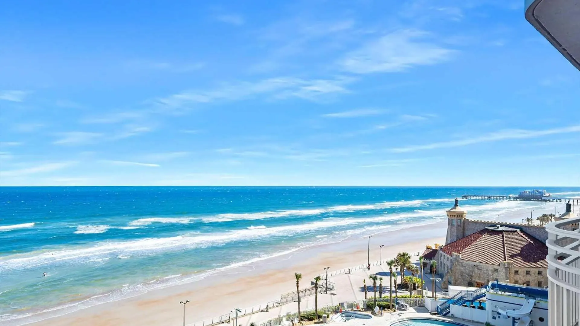 Luxury 8Th Floor 2 Bedroom Condo Direct Oceanfront Wyndham Ocean Walk Resort Daytona Beach | 801